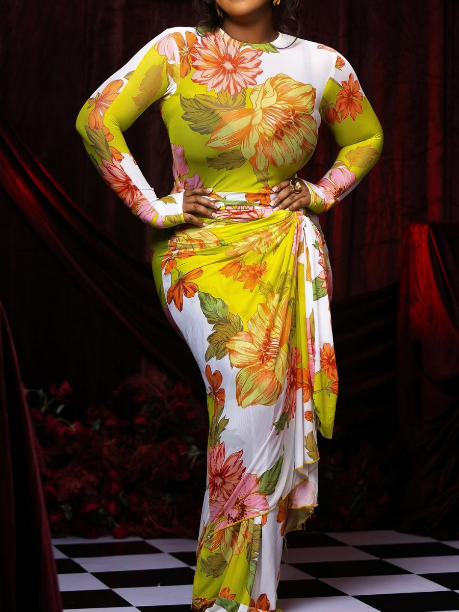Hot Spring Summer Floral Dress