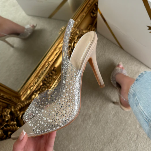 PERSPEX SLINGBACK HEELS