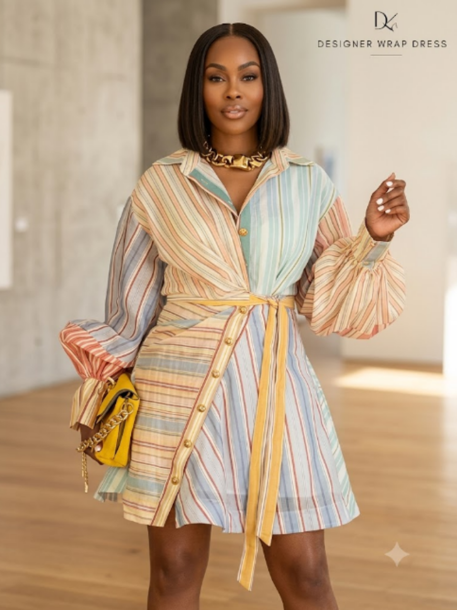 Breezy Bright Stripe Dress