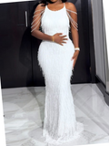 Statement White Occasion Dress