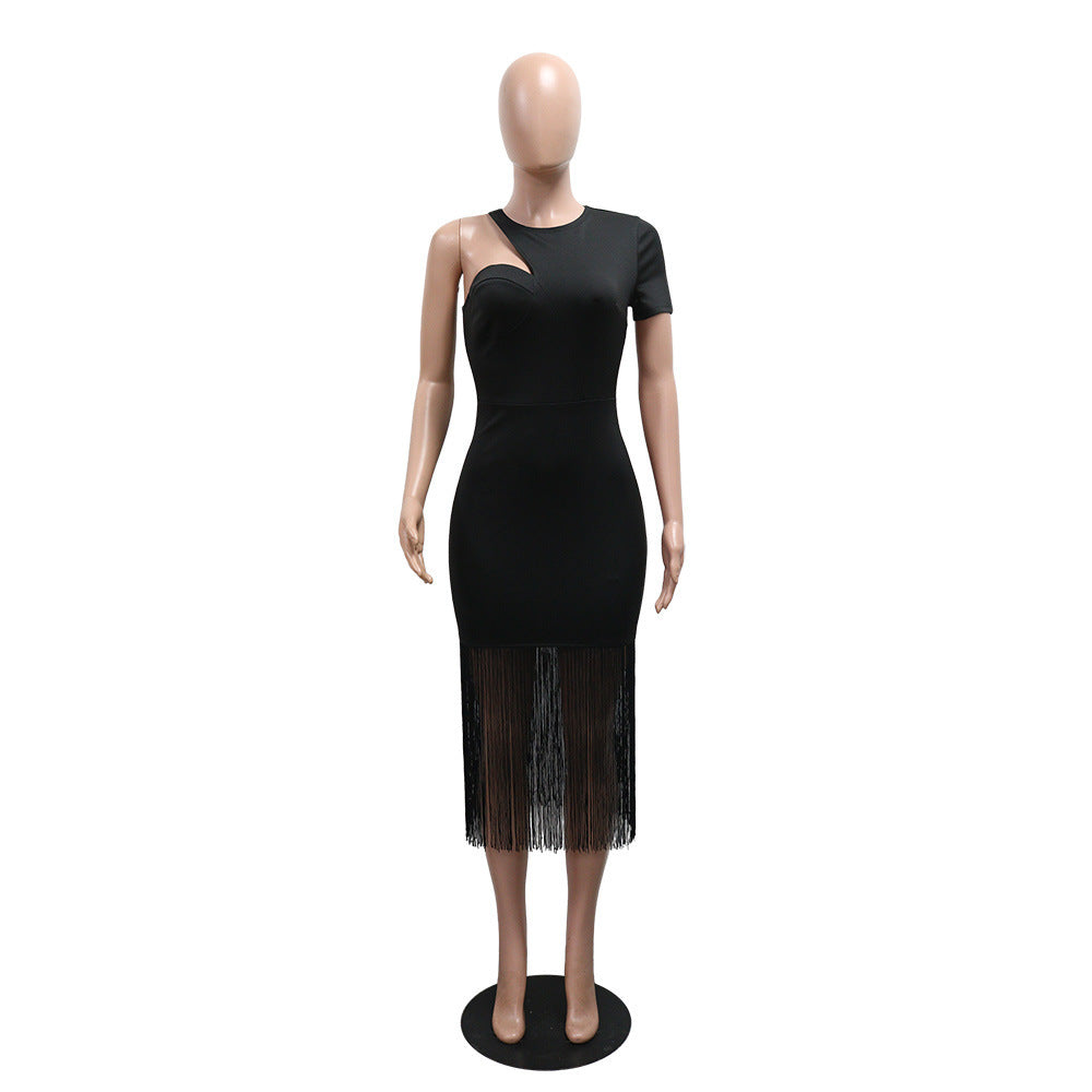 Fringed Cut Out Dress