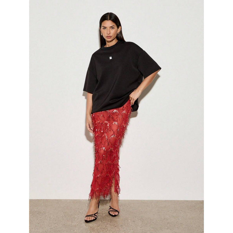Luxury Evening Maxi Pencil Skirt