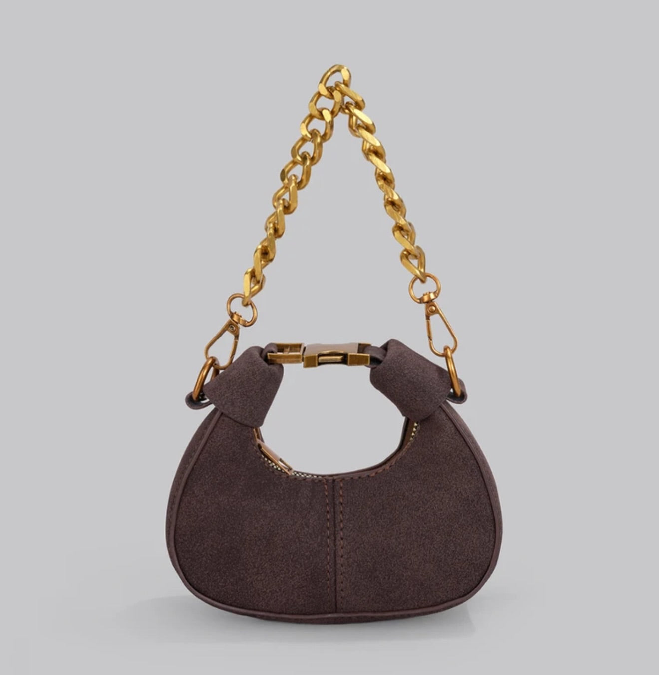 Suede Crossbody Mini Bag