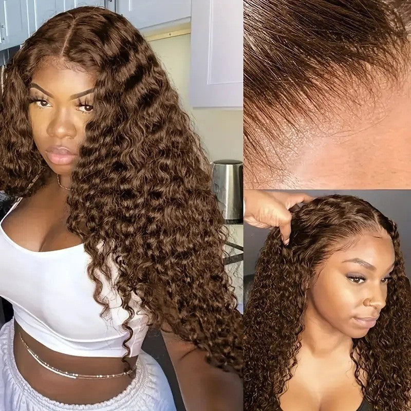 Water Wave Human Hair Wear Go Wigs Lace Frontal Wigs