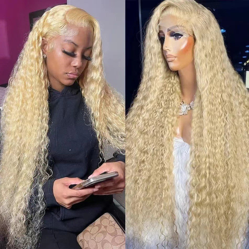 Water Wave Human Hair Wear Go Wigs Lace Frontal Wigs