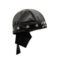 Rivet Strap PU Motorcycle Cap