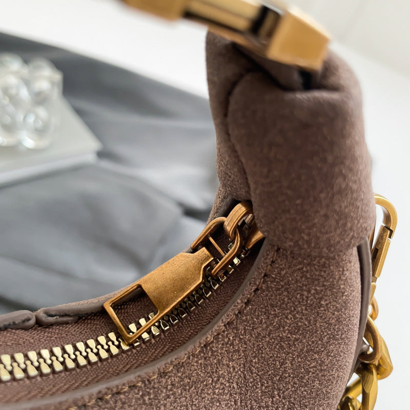 Suede Crossbody Mini Bag