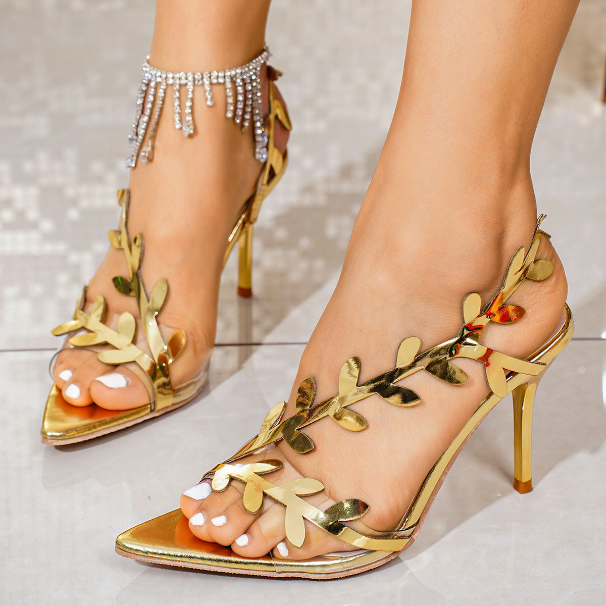Chic Leaf Heels