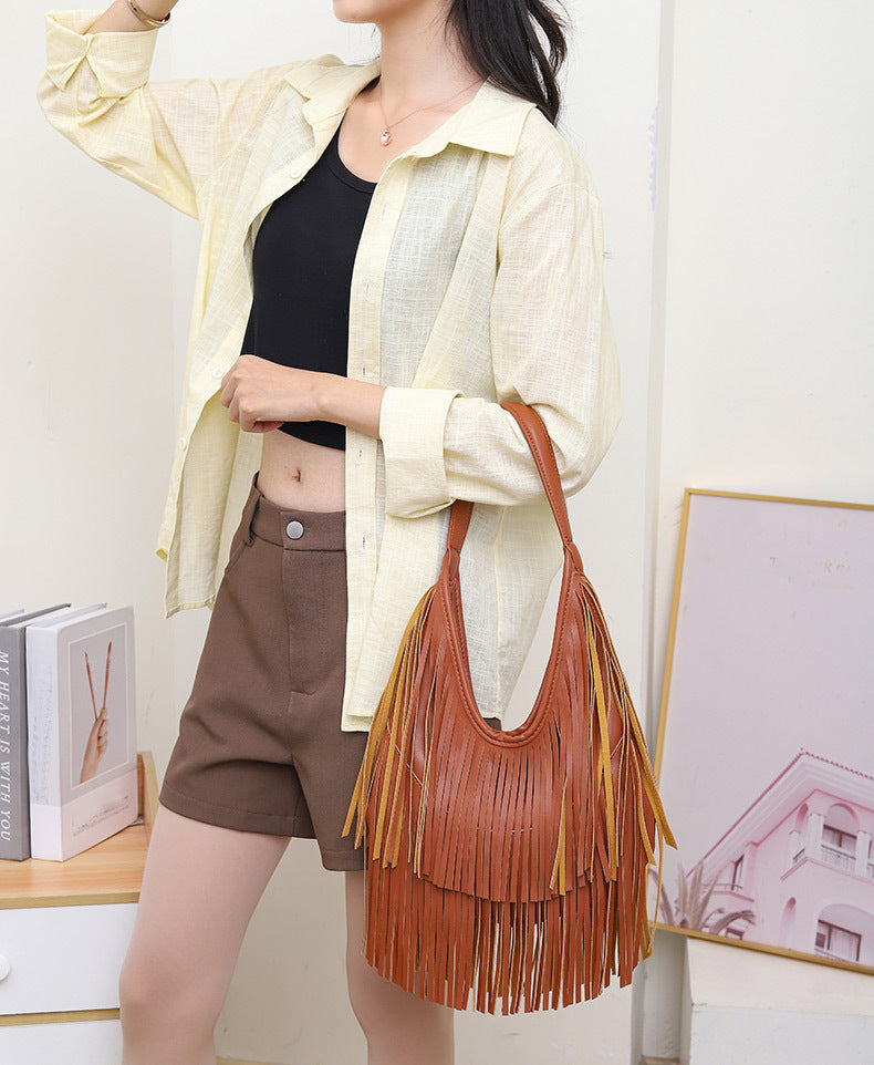 Fashion Tassel Shoulder Bag