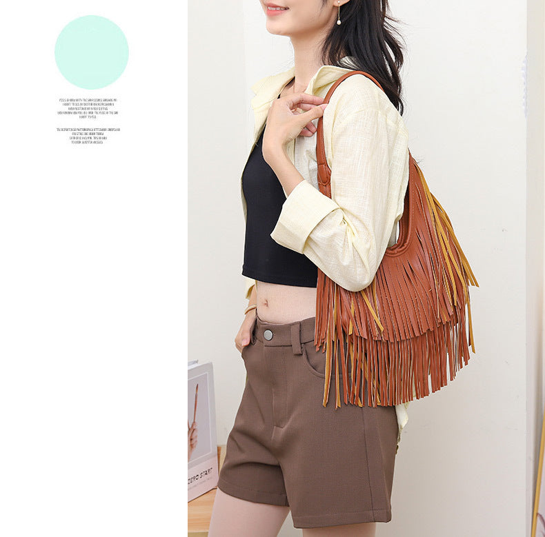 Fashion Tassel Shoulder Bag