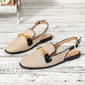 Soft Slingback Flat Dressy Loafers