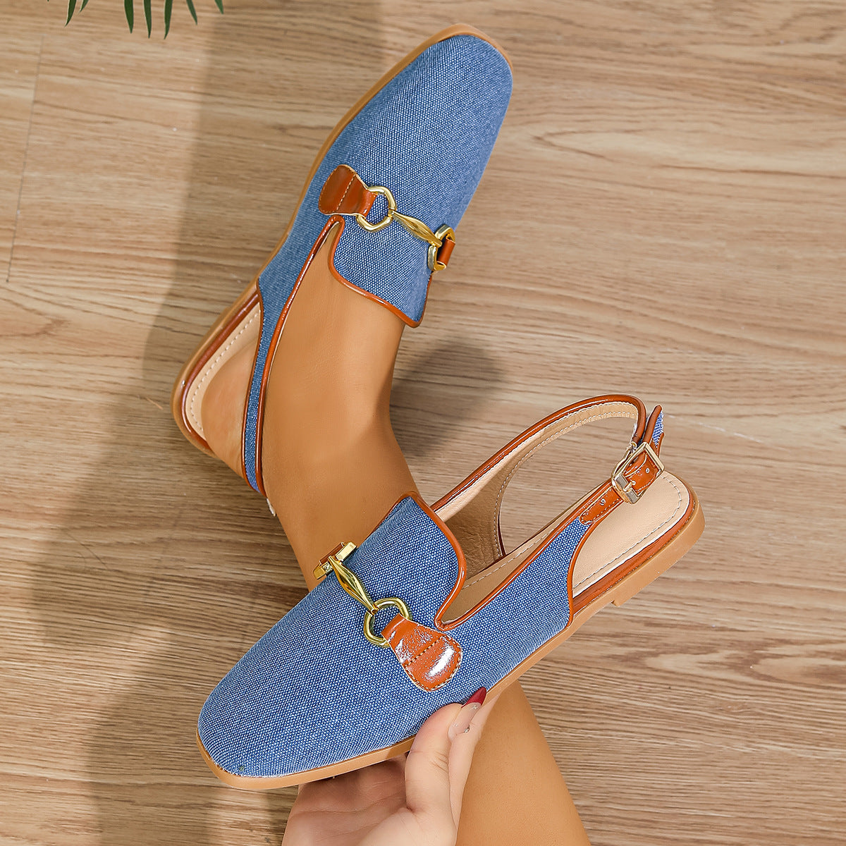 Soft Slingback Flat Dressy Loafers