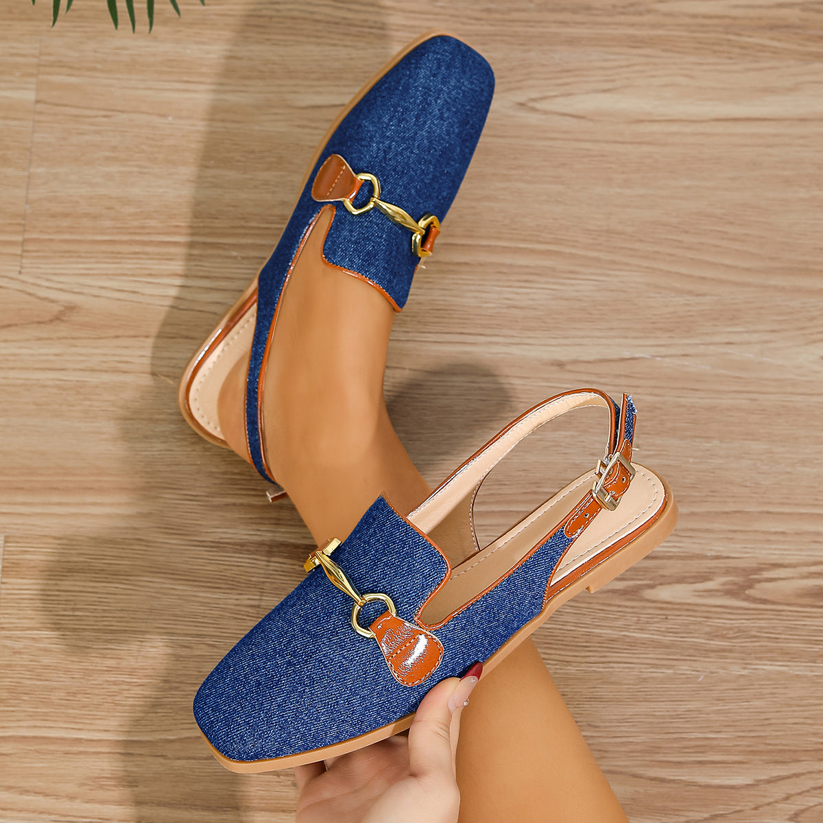 Soft Slingback Flat Dressy Loafers