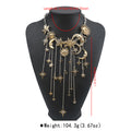 Statement Moon&Sun Necklace Earrings