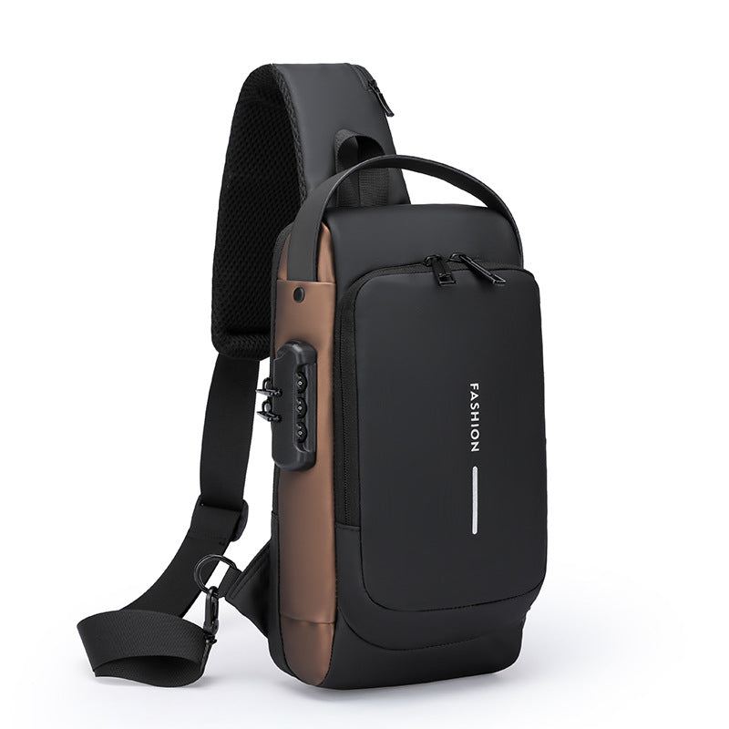 Anti Theft Password Lock Crossbody Bag