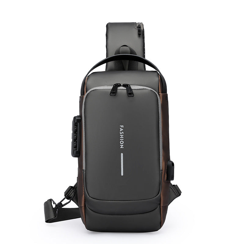 Anti Theft Password Lock Crossbody Bag