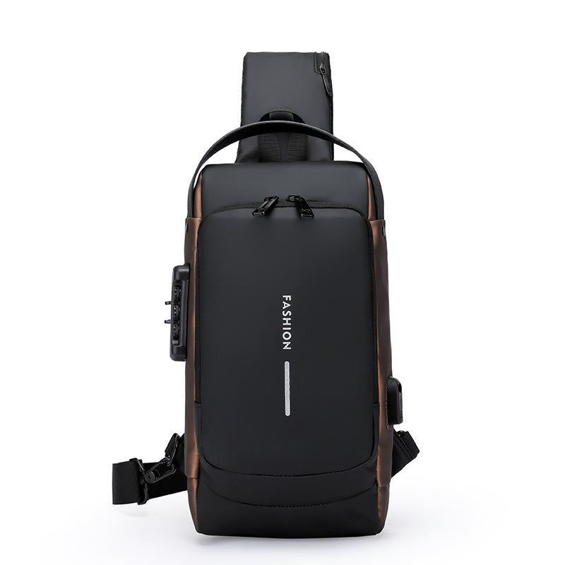 Anti Theft Password Lock Crossbody Bag