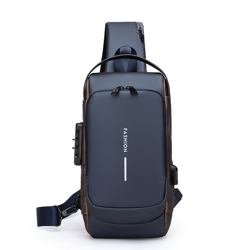Anti Theft Password Lock Crossbody Bag