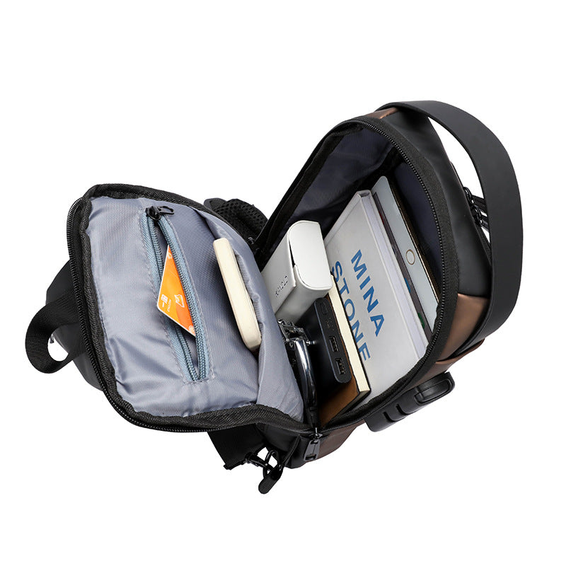 Anti Theft Password Lock Crossbody Bag