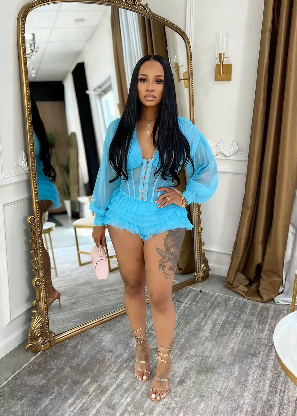 Chill V-Neck Frilled Romper