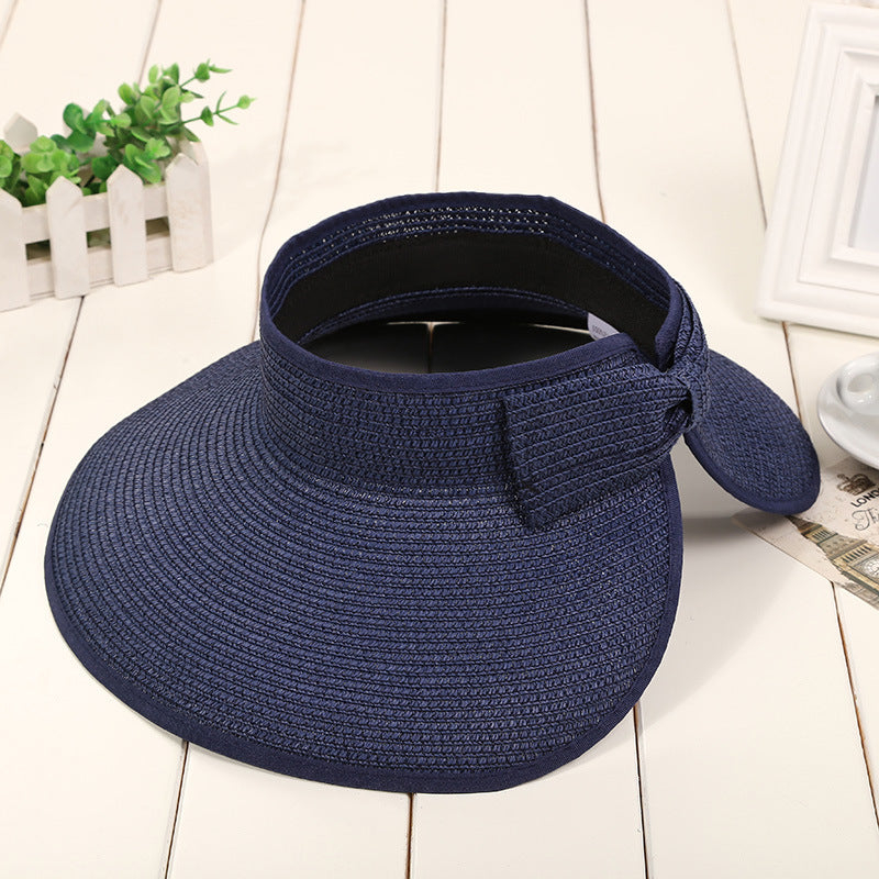 Open Top Straw Visor Hat