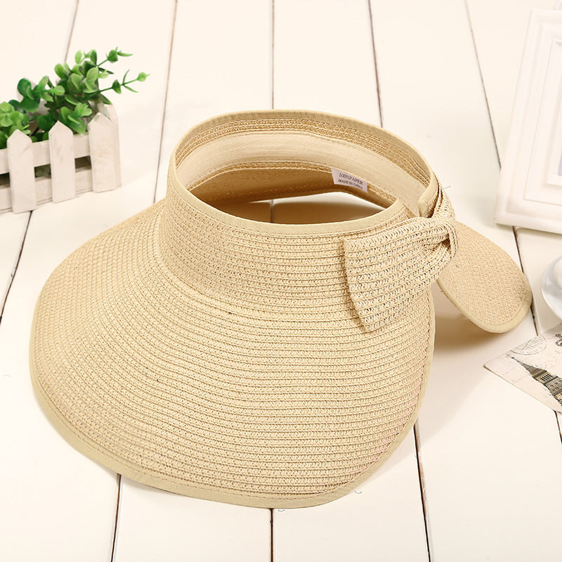 Open Top Straw Visor Hat