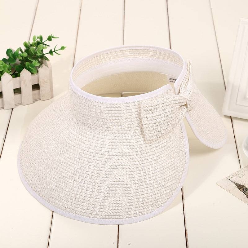 Open Top Straw Visor Hat