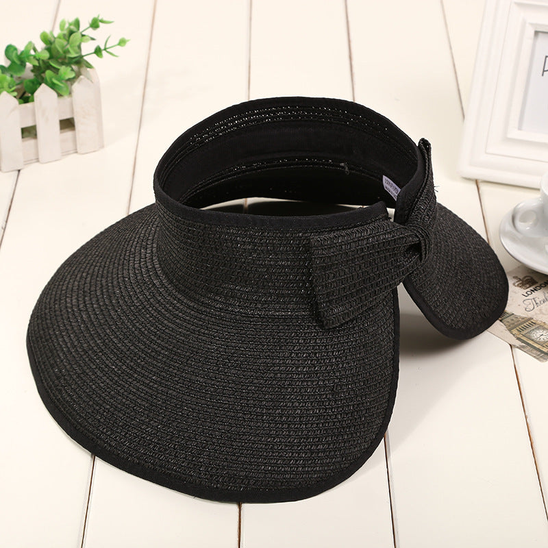 Open Top Straw Visor Hat