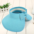 Open Top Straw Visor Hat