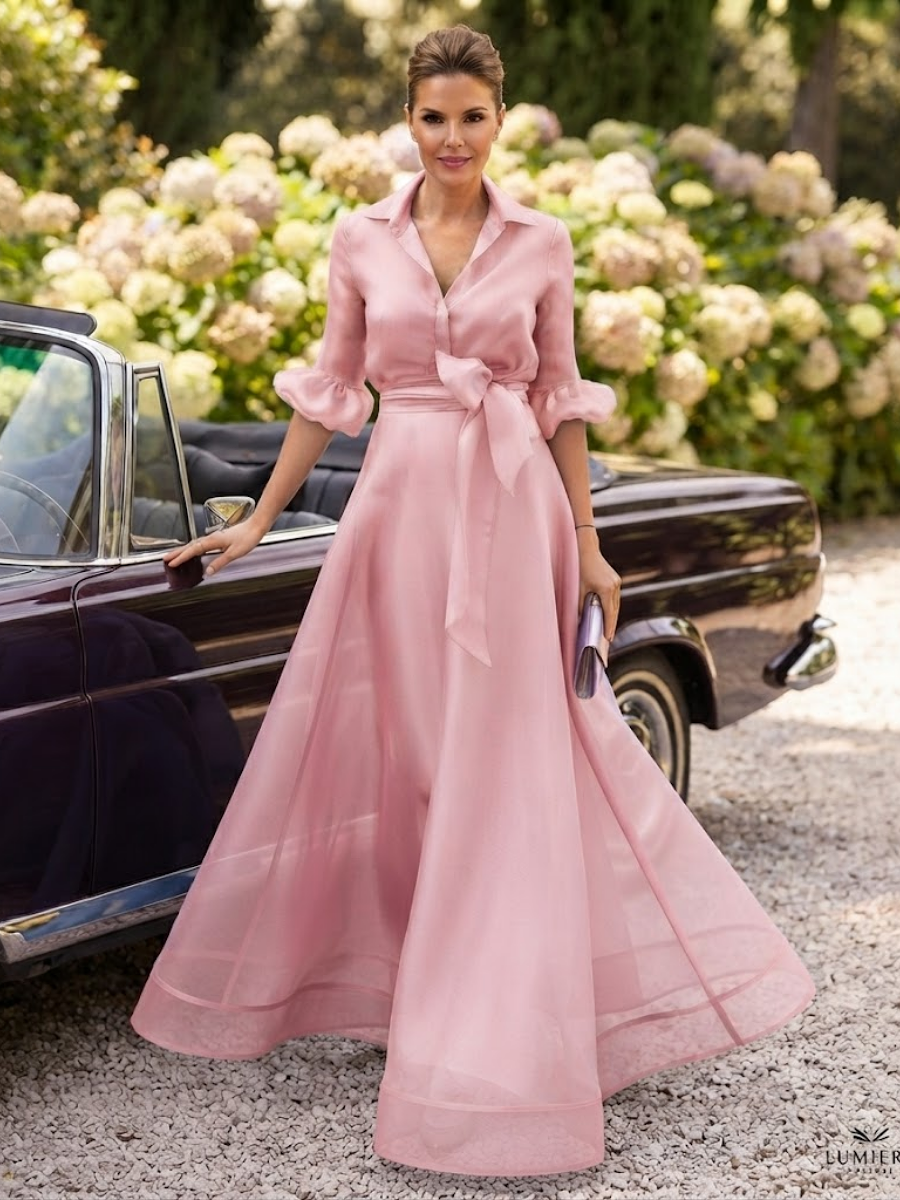 Demure Floral Occasion Maxi Dress