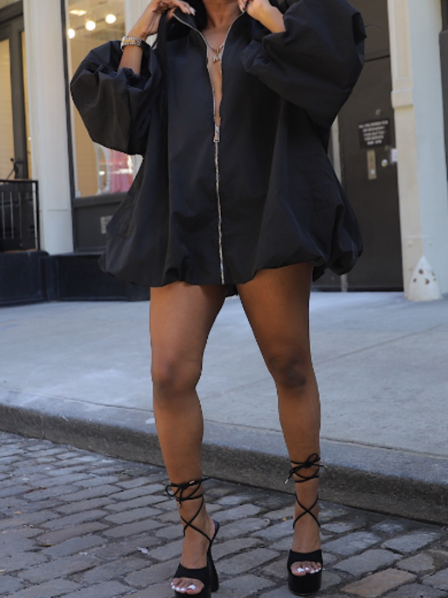 Chic Oversize Jacket Dress