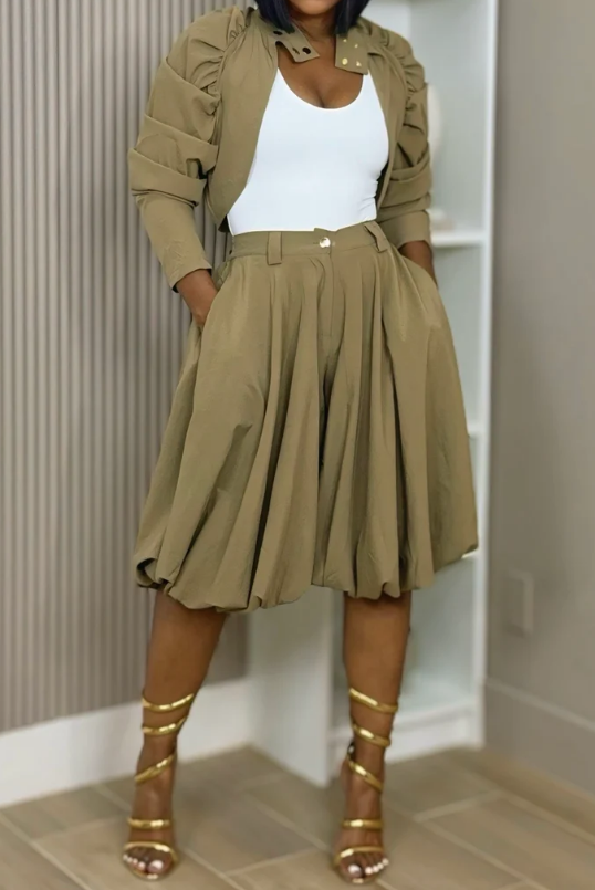 Chic Character Shorts Set
