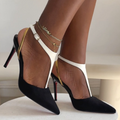 Chic Black White Heels