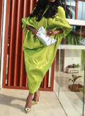 Bright Color Off-shoulder Occasion Dress
