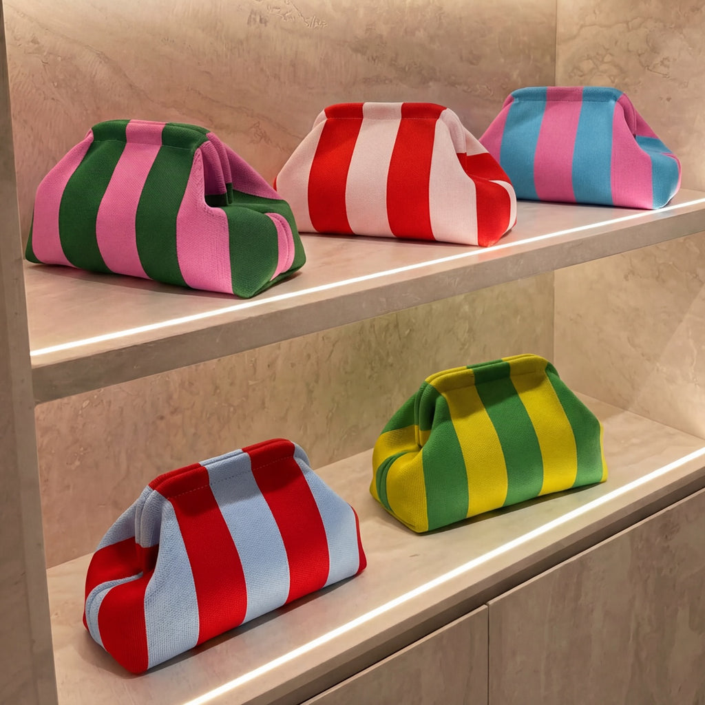 Hot SS26 Stripe Clutch