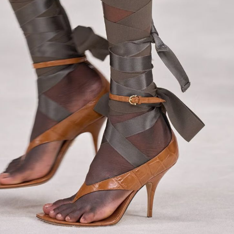 Brown Chill Tied Heels
