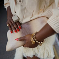 Embossed Pouch Handbag