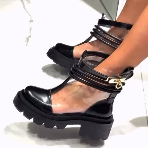 Chic Clear Fashion Boots