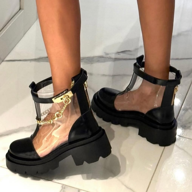 Chic Clear Fashion Boots