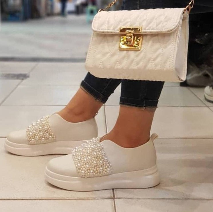 Dazzle Pearl Comfy Shoes