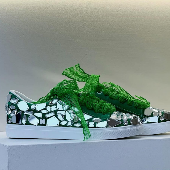 Shiny Flat Casual Shoes