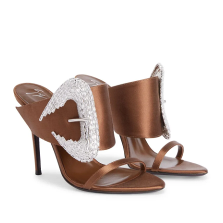 Shine Crystal Stone Heels