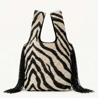 Chic Tassel Mini Zebra Handbag