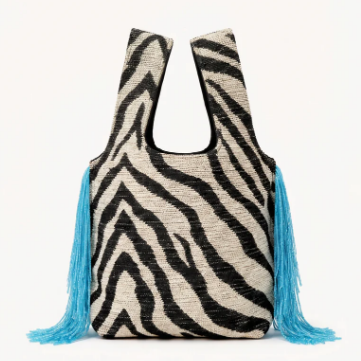 Chic Tassel Mini Zebra Handbag