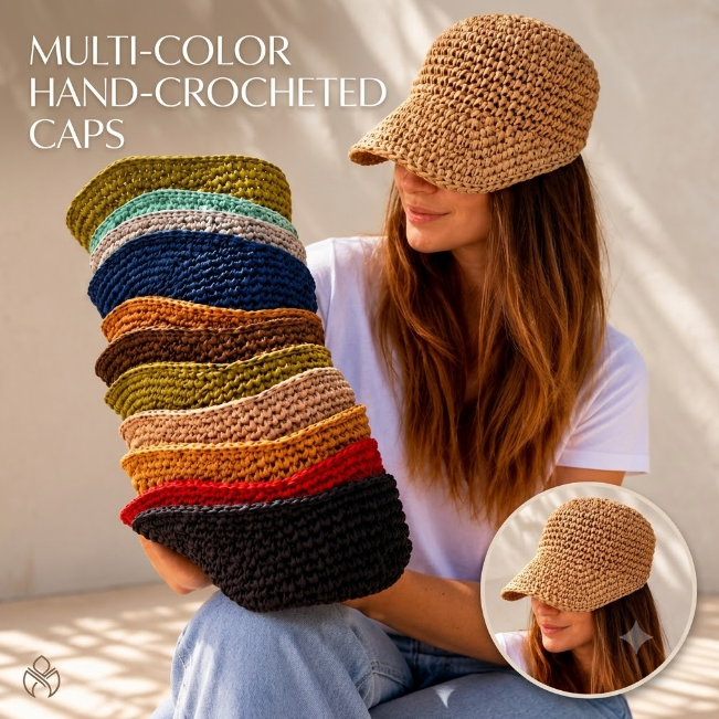 Woven Straw Baseball Cap