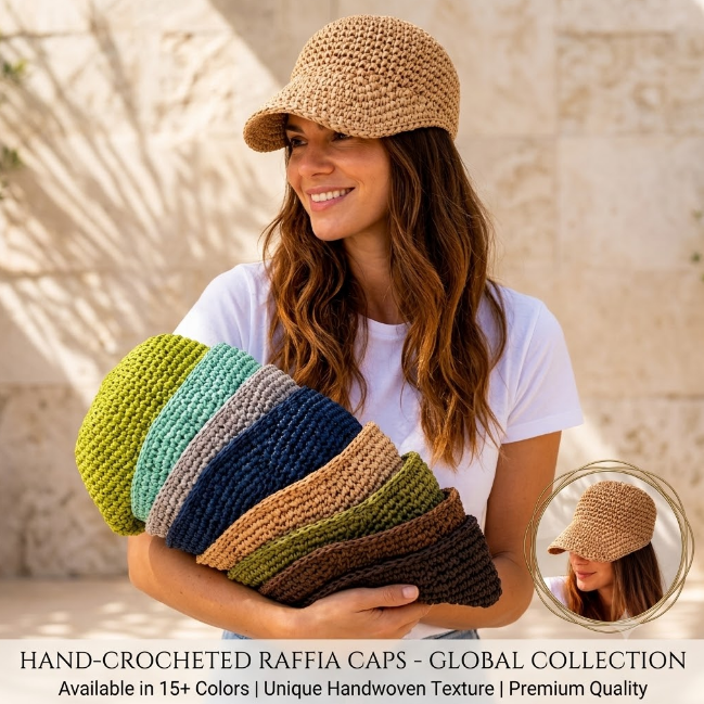 Woven Straw Baseball Cap