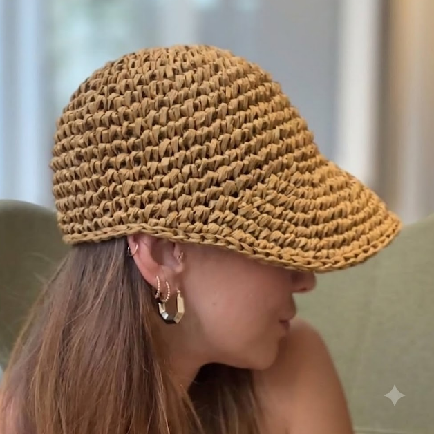 Woven Straw Baseball Cap