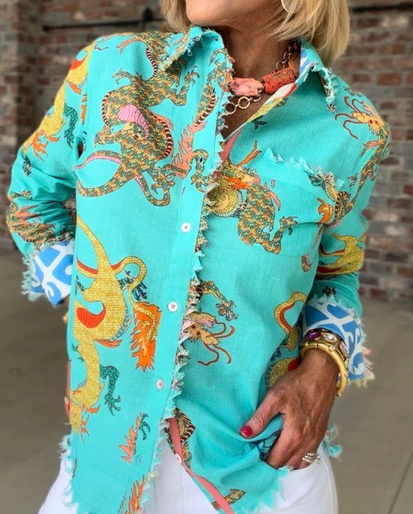Mystic Dragon Print Shirt