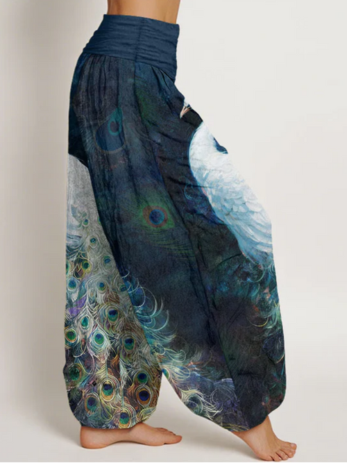 Breezy Elastic Waist Harem Pants