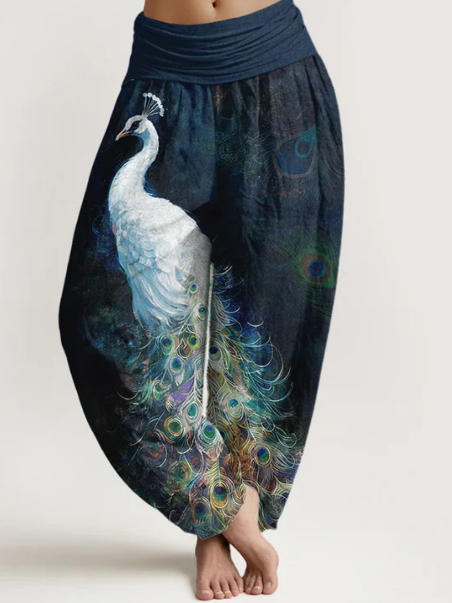 Breezy Elastic Waist Harem Pants
